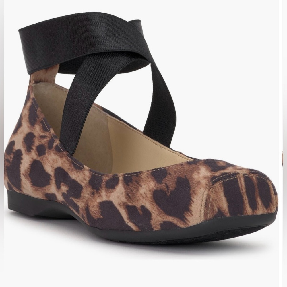 Jessica Simpson Brown and Black Leopard Flats. Excellent cond. Sz 6